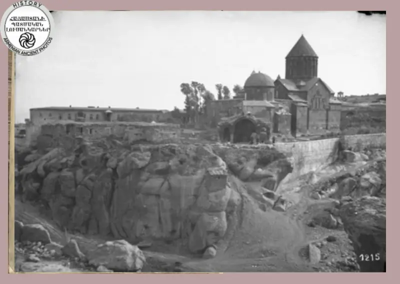 General view of Harichavank Monastery from the southwest by H. Kyurkchyan