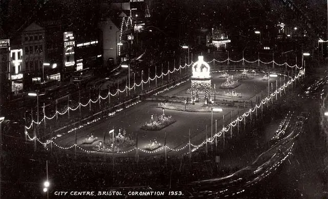 The centre during the Queen’s coronation
