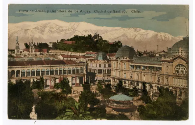 Vista coloreada de la Plaza de Armas