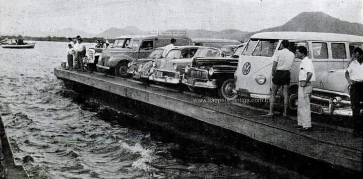 Travessia de balsa Santos _ Guaruja