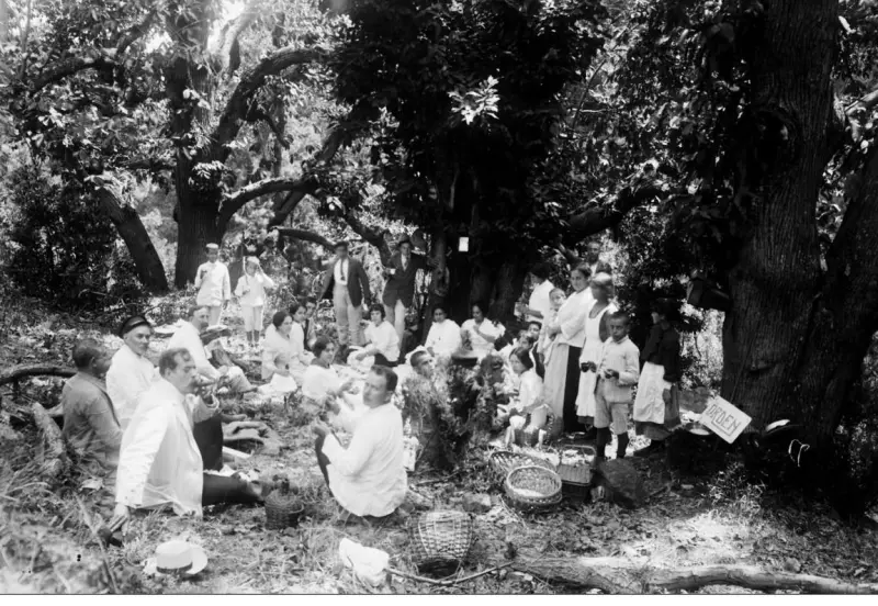 Grupo de amigos en La Dehesa