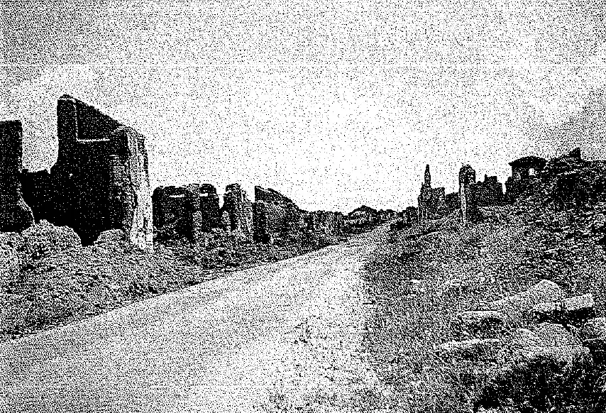 Villanueva de la Cañada arrasada tras la guerra