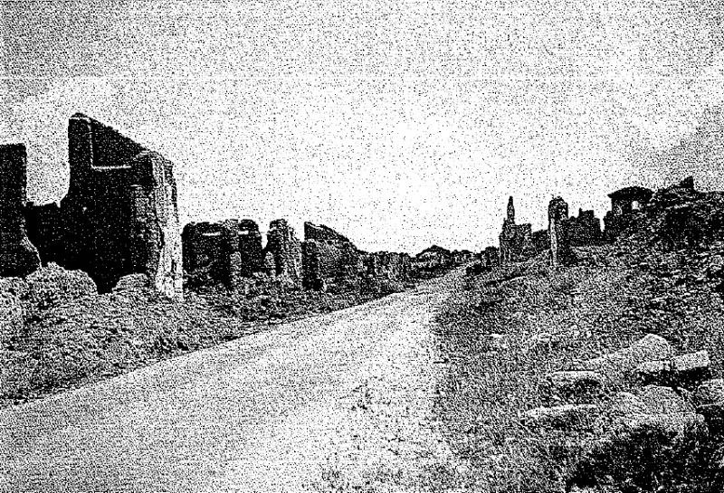 Villanueva de la Cañada arrasada tras la guerra