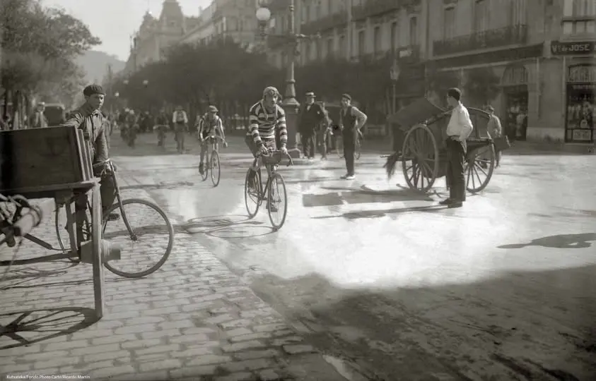 Prueba ciclista "San Sebastián-Madrid"