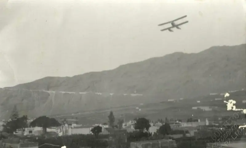 1921. Primer vuelo sobre La Palma