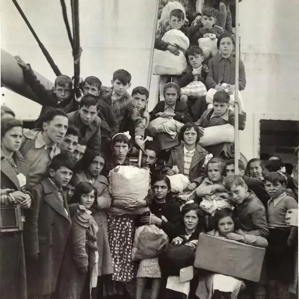 Evacuación de niños vascos