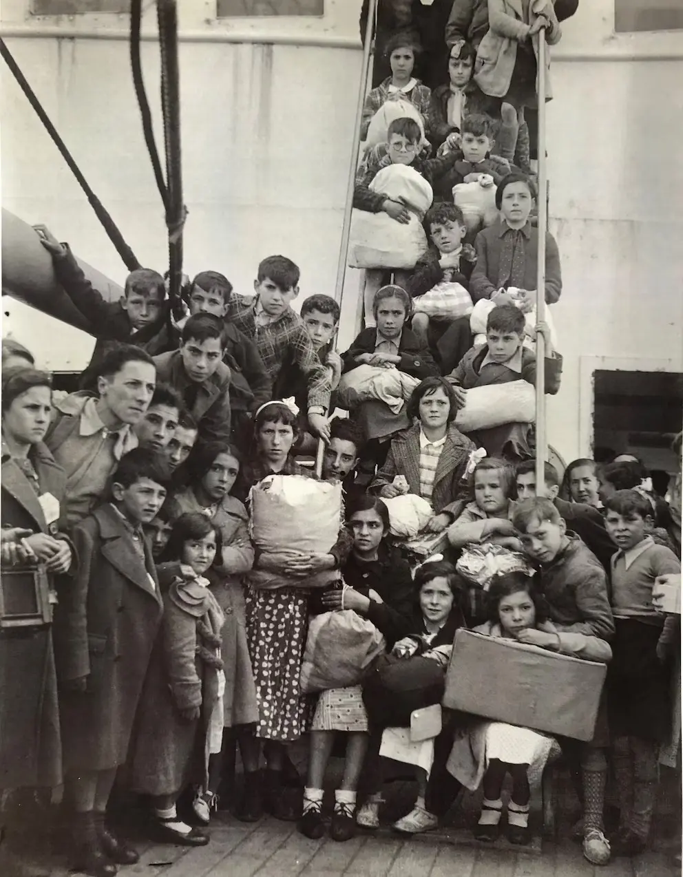 Evacuación de niños vascos