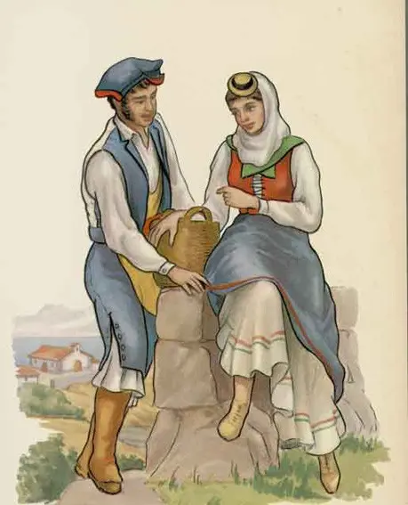 Traje típico de Breña Alta.