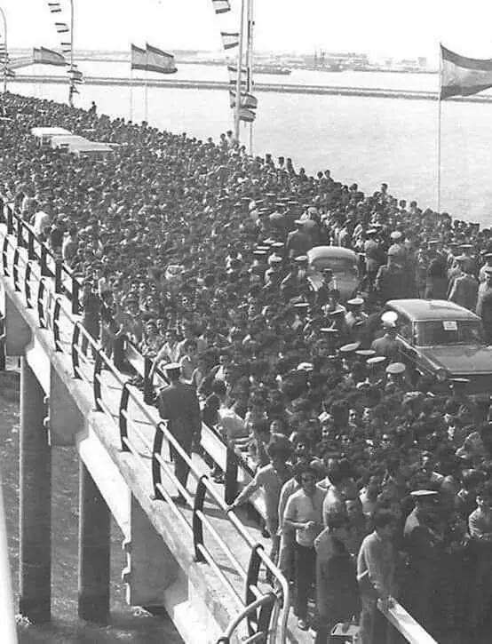 Inauguración del puente de la bahía.