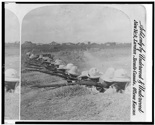 Cubans in their trenches 