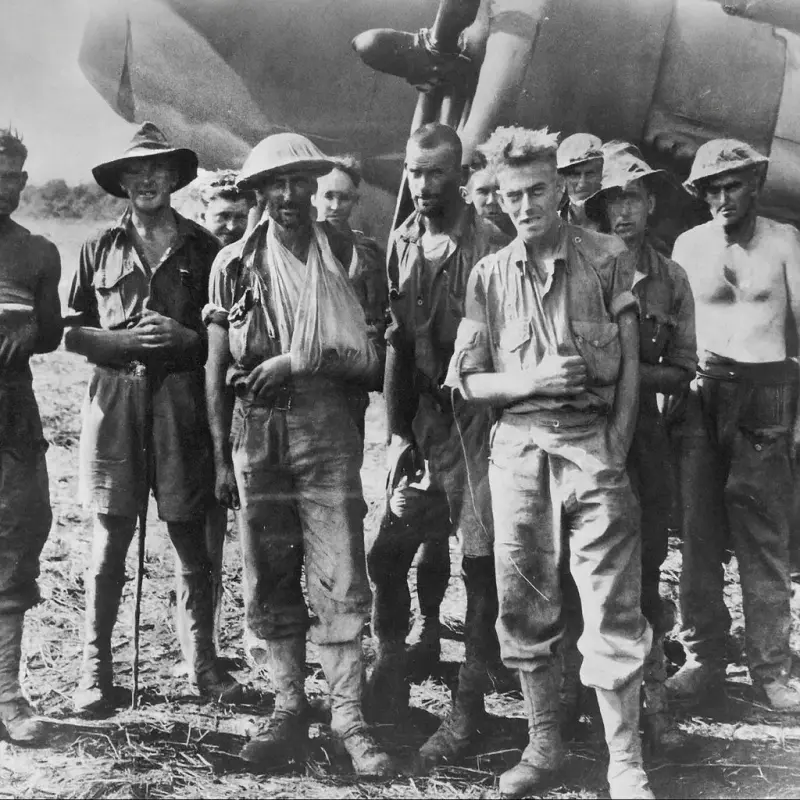 Australian wounded soldiers