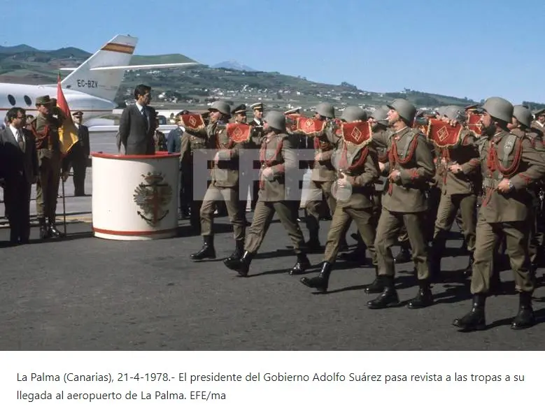 Visita de Adolfo Suarez a La Palma