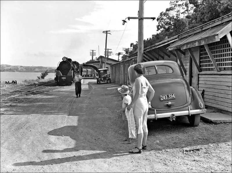 Train at Opua Railway Station