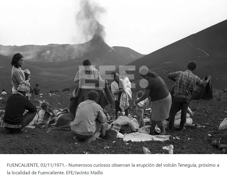 Erupción volcán Teneguía.