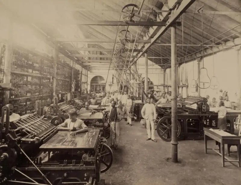 Machine room, Times of India newspaper office