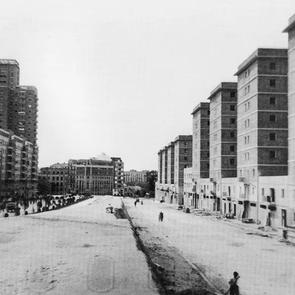 La Avenida de América de Madrid en 1954.