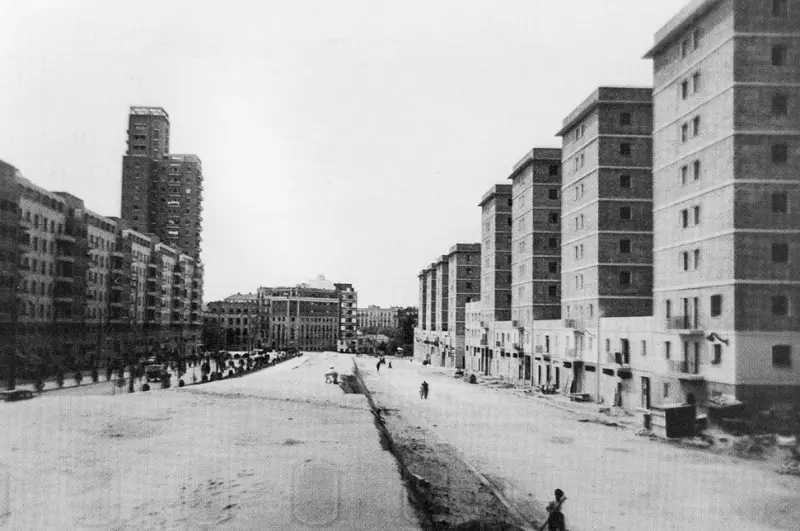 La Avenida de América de Madrid en 1954.
