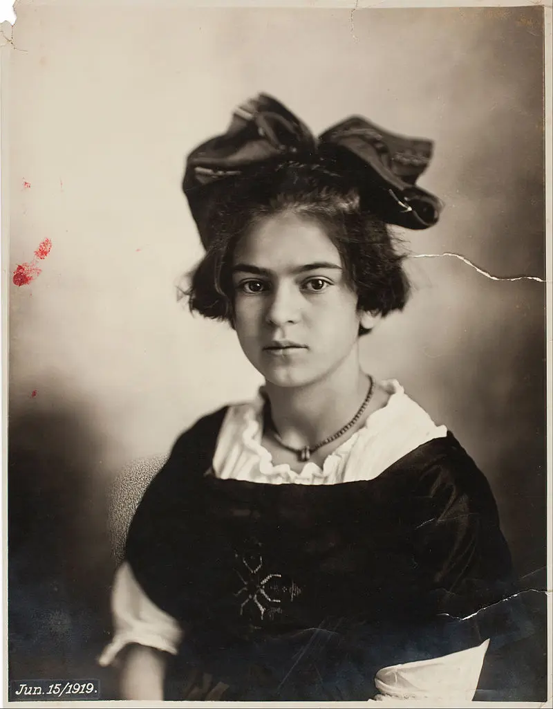 Frida Kahlo a los 11 años