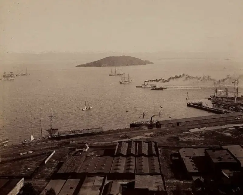 Aerial view of San Francisco Bay