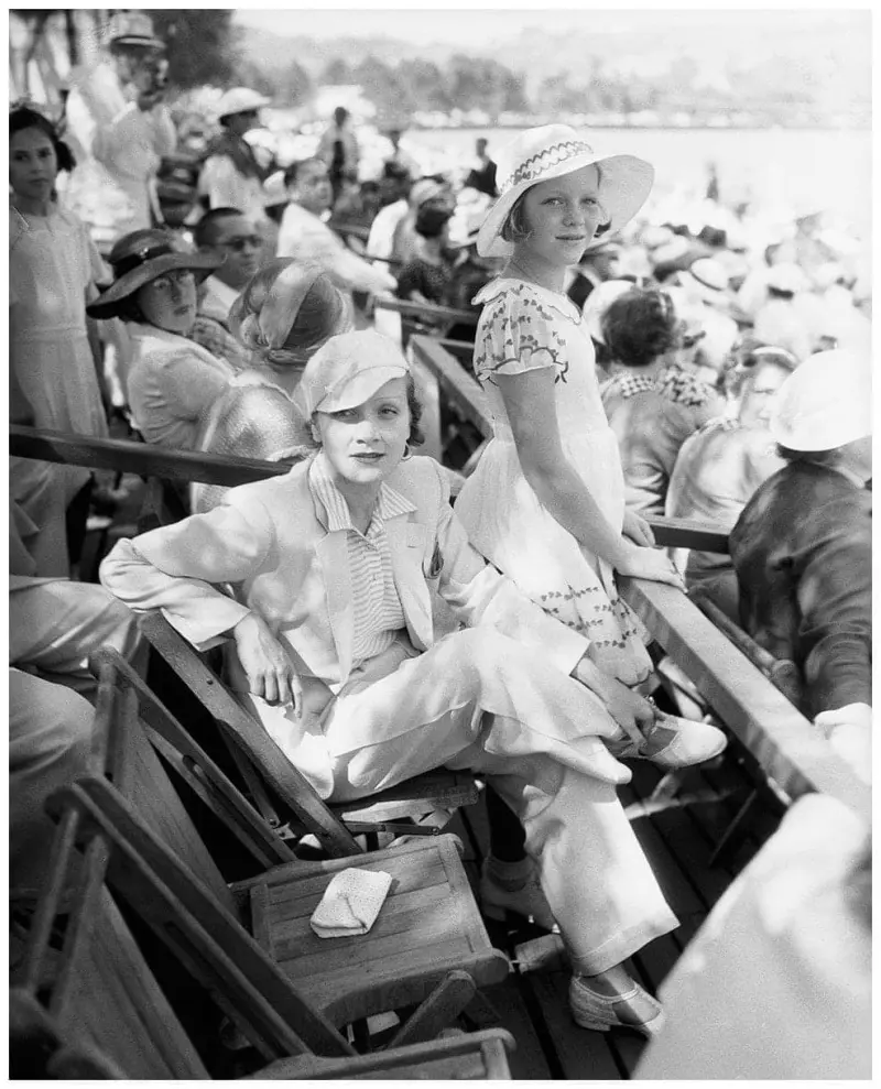 Marlene Dietrich and daughter