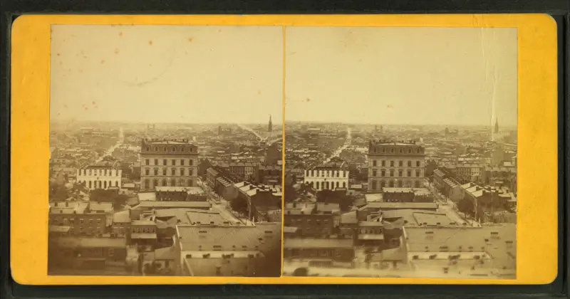 Bird's eye view of St. Louis