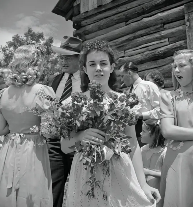 Photograph of bridesmaid