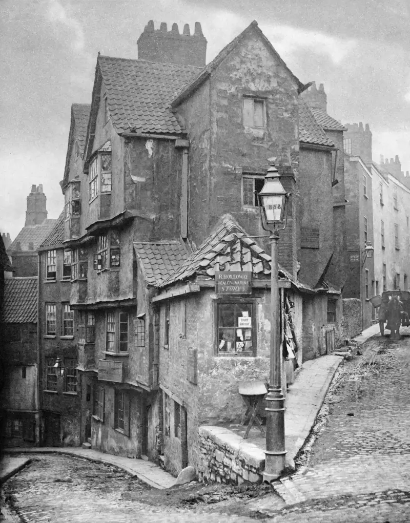 The junction of Steep Street and Trenchard Street