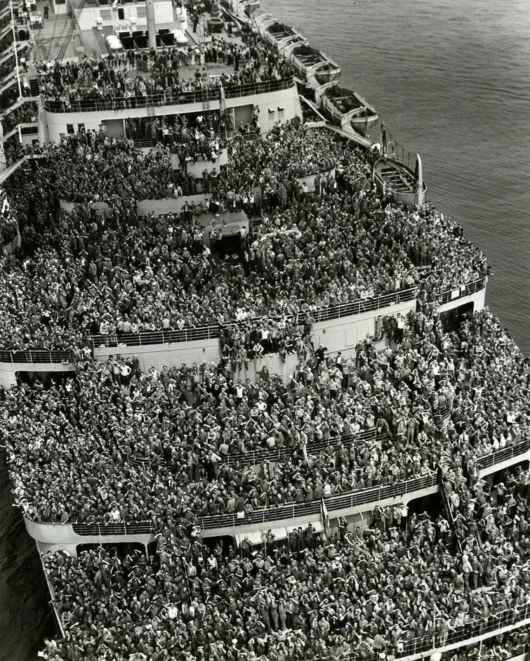 American Soldiers Returning from World War II