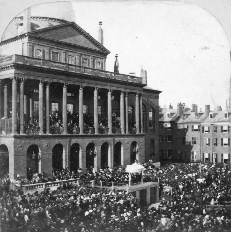 Inauguration of Daniel Webster statue, Massachusetts State House