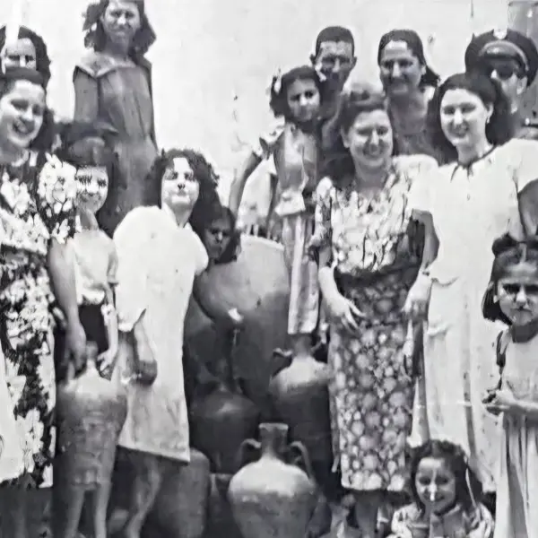 Inauguración del caño de agua.