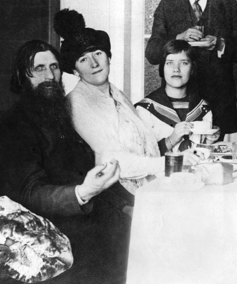 Rasputin with his daughter Maria