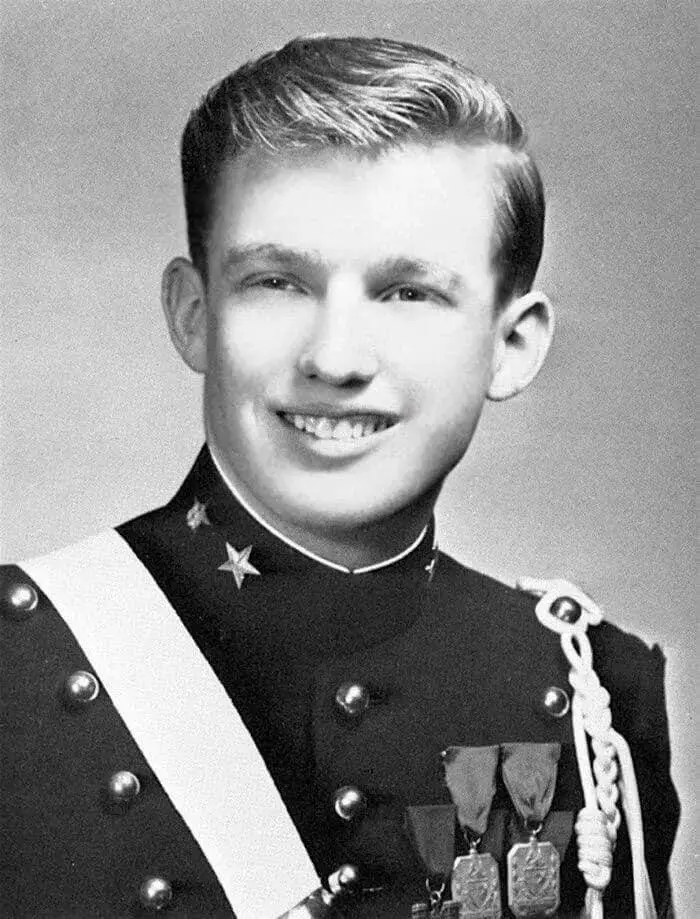 Donald Trump, a cadet