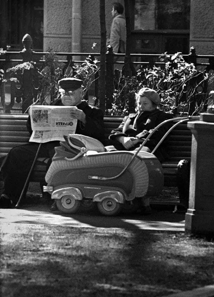 Scene on Tverskoy Boulevard in the 1950s