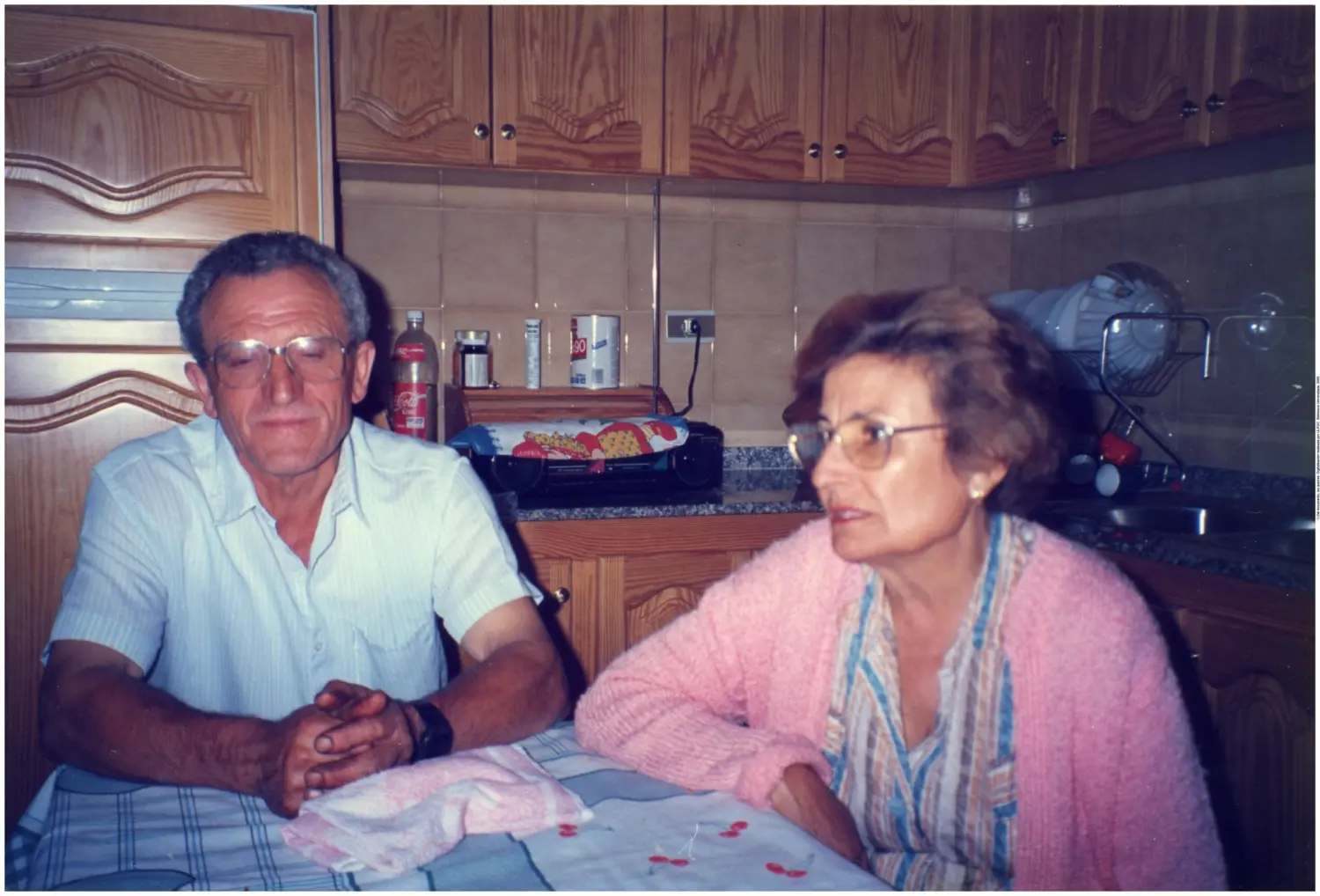 Lina Pérez Martín (y su marido Tomás Chocho), 1993