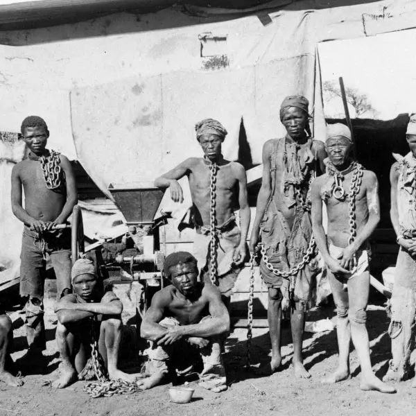 Prisoners from the Herero and Nama tribes