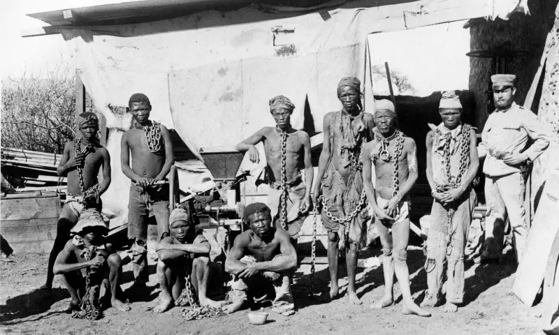 Prisoners from the Herero and Nama tribes