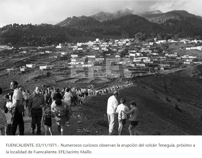 Erupción volcán Teneguía.