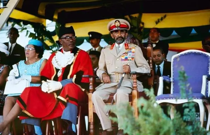 Amatha Haileslasse during his visit to Jamaica