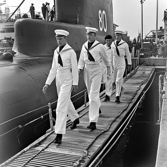 Submariners on liberty