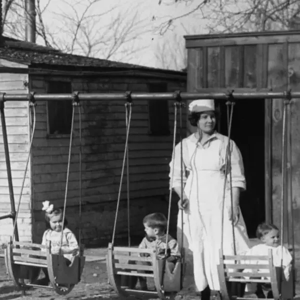 Recreation time at the Denver Orphans Home