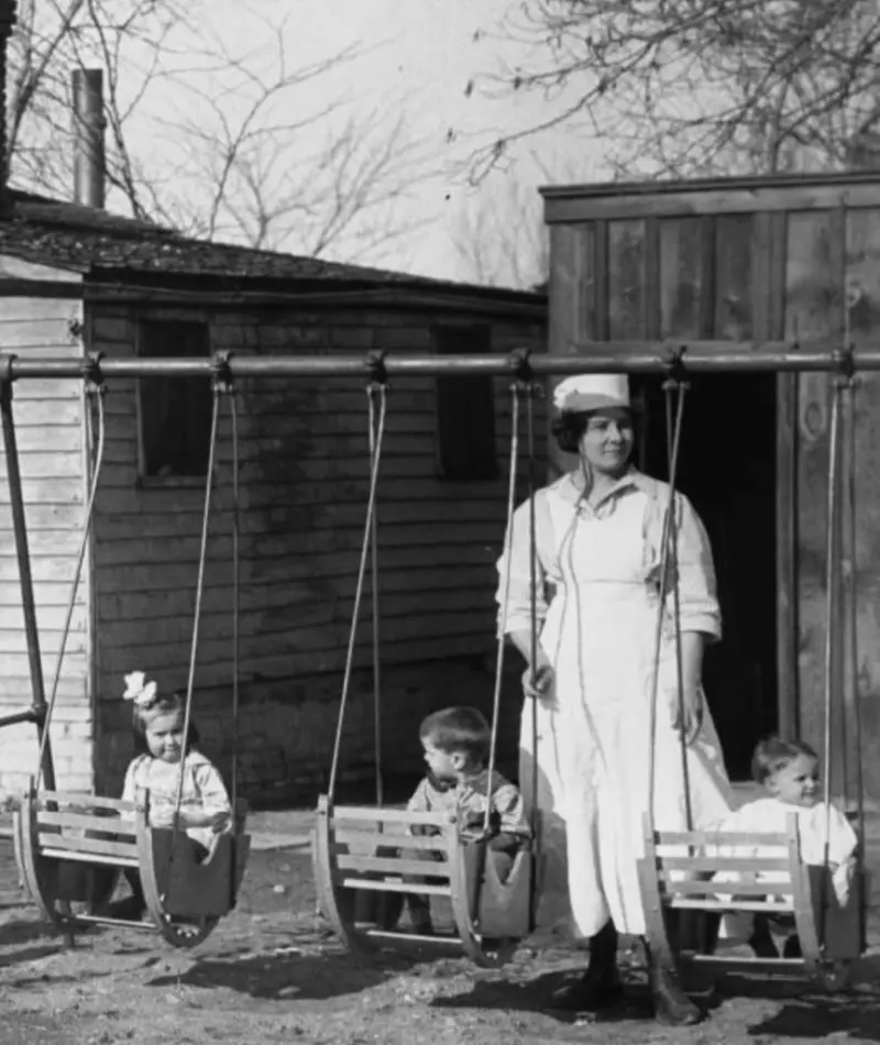 Recreation time at the Denver Orphans Home