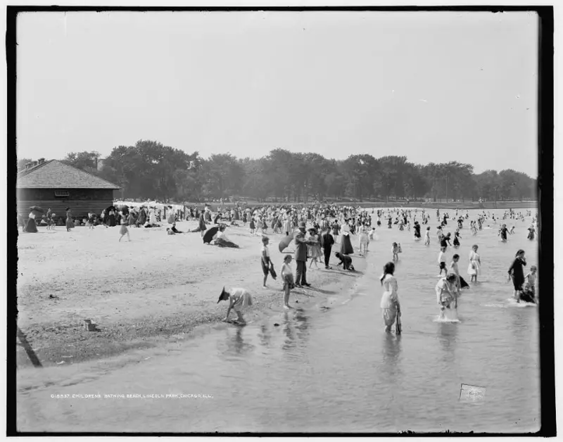 Childrens bathing beach Lincoln Park