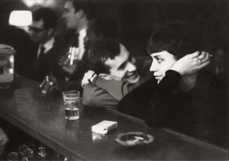 Couple at a Parisian Bar