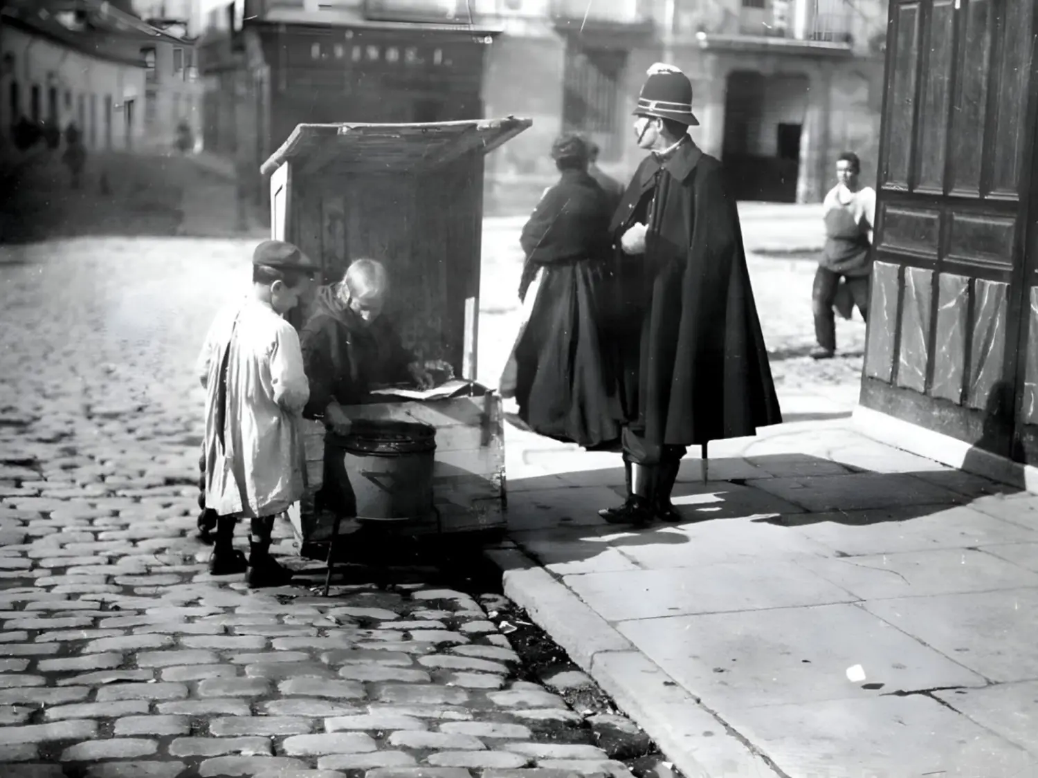 Vendedora de castañas