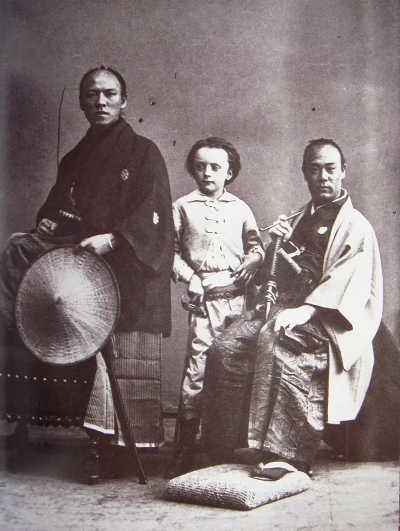 The son of Nadar, photographed with members of the Ikeda Mission