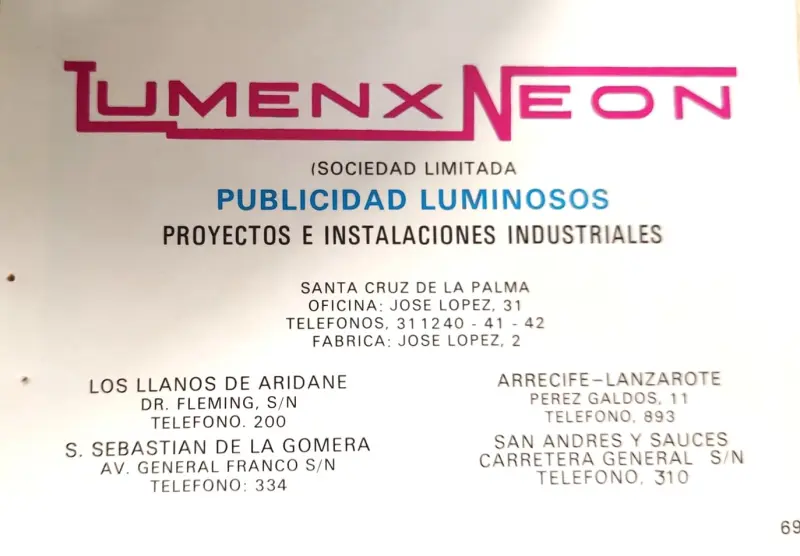 Publicidad Lumenx Neon.