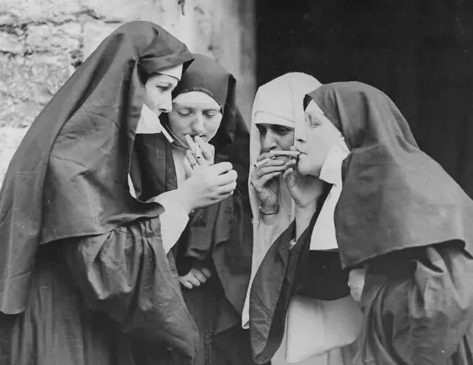 Nuns at a Smoke Break