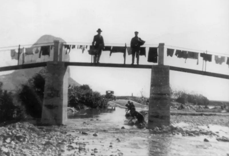 Lavanderas en el barranco del Pou Roig