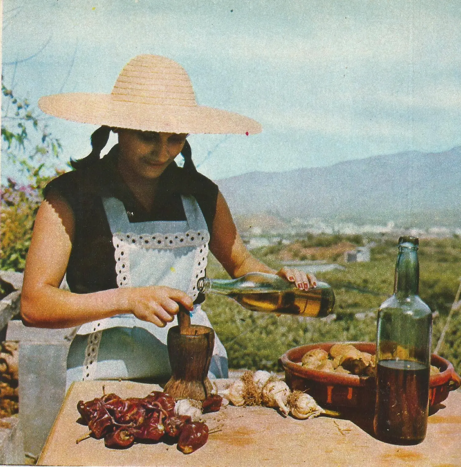 Preparando mojo rojo - El Paso