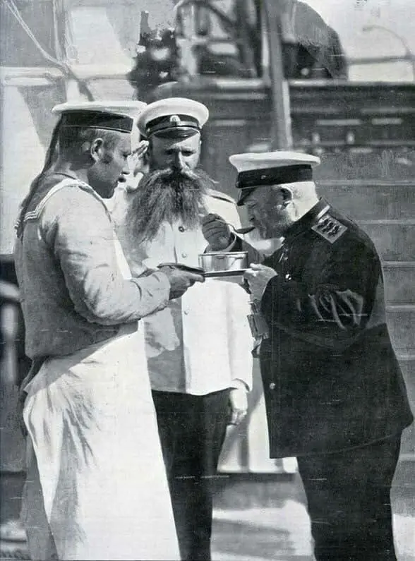 The Admiral Takes a Sample of Soup